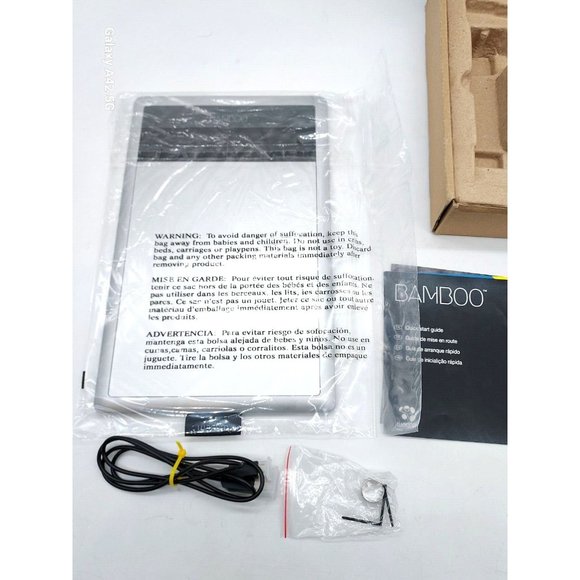 Wacom Bamboo Graphics Tablet, cable | CTH-470 Untested - Picture 1 of 4